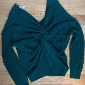 Knot back sweater